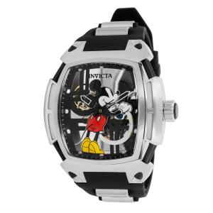 Relgio mecnico masculino Disney Limited Edition Mickey Mouse - 53 mm, ao preto Invicta