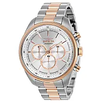 Relógio Masculino de Quartzo Specialty, Invicta 29167, Prata e Ouro Rosa