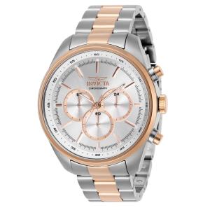 Relógio Masculino de Quartzo Specialty, Invicta 29167, Prata e Ouro Rosa