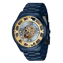 Relgio mecnico masculino Disney Limited Edition Mickey Mouse - 45 mm. Azul 41367