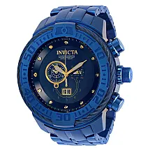 Bolt 0,05 quilates diamante suo Ronda 5050.B relgio masculino calibre - 65 mm. Azul 34467