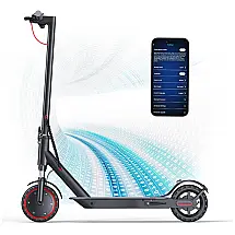 Patinete Elétrico para Adultos com Alcance 40km e Peso 100 kg, Aovowheel ES7, Preto