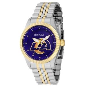 NFL Los Angeles Rams Relgio Feminino - 36mm. Ao. Ouro 42567