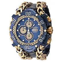 Relógio Automático em Aço Inoxidável, Invicta 44567, Azul Escuro e Dourado