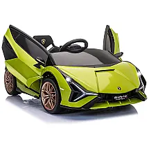 TOBBI Carrinho, Carro Elétrico Lamborghini, 1 lugar, 12V, c, controle remoto, USB MP3, 3 km, h, 2 a 6 anos, Preto