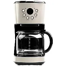 Haden 75028 Cafeteira Proframável Retro, Capacidade 1.5L, Aço Inox, 110V, Creme
