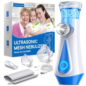 Nebulizador para Tratamento Respiratório em Adultos e Crianças com Carregamento via USB, Partículas Finas Atomizadas, 2 Modos de Trabalho