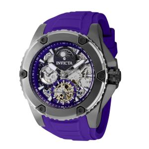 Relgio masculino Akula Automtico Moonphase Dial - 51 mm. Roxo 42767