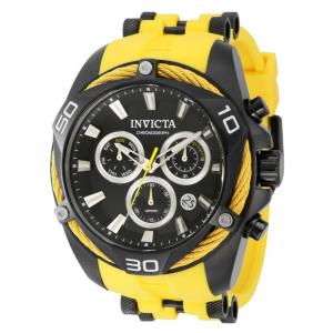 Relógio Masculino Invicta Swiss Ronda Z60 Calibre 50 mm Preto e Amarelo Modelo 43767