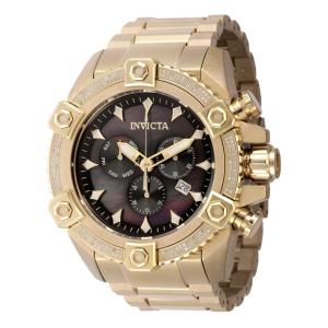 Pro 0,71 quilates diamante suíço Ronda Z60 calibre relógio masculino com mostrador de madrepérola - 56 mm. Ouro 45767