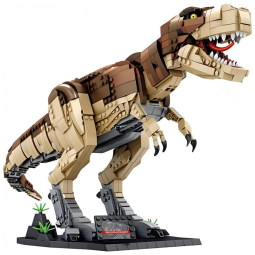 Kit de Construção Tyrannosaurus Rex com 1811 Peças para 6 Anos ou mais, LIBERTY IMPORTS, Cinza