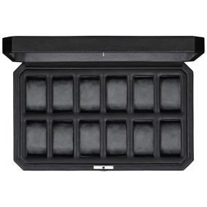 Caixa, Estojo para Relógios Protege e zena, 12 Lugares, ROTHWELL, Preto