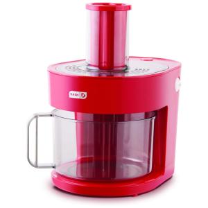 Processador de Alimentos 7 em 1, 1,5L Lâminas Aço Inoxidável, 110v, DASH D7FP300RMRD, Vermelho