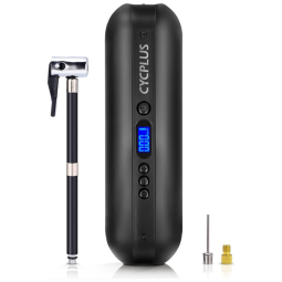 Mini Compressor de Ar Elétrico Automotivo Portátil 150 PSI, 110v, CYCPLUS, Preto