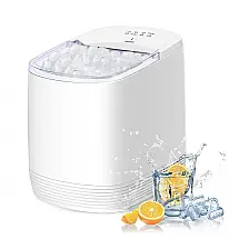 Máquina de Gelo até 14 kg em 24H Portátil com Colher de Gelo, 110V 110W, OQOPO, Branca