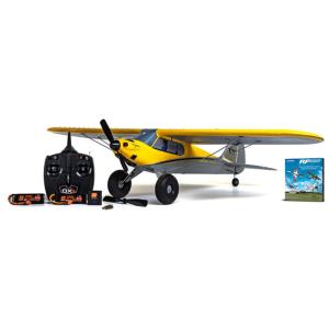 Avião de Controle Remoto 2.4G Design 4CH, Idade Recomendada 14, HOBBYZONE HBZ32000LE, Amarelo