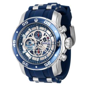Relógio Masculino Analógico de Quartzo 48mm, Invicta Star Wars R2D2 40077, Azul