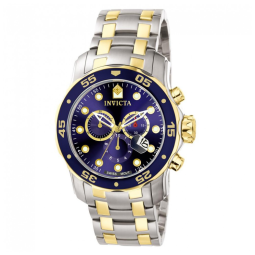 Relógio Masculino Invicta Pro SCUBA 48 mm Aço Inoxidável Dourado Modelo 0077