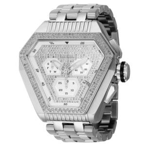 Relógio Masculino Analógico de Quartzo 52mm, Invicta Speedway 19404 Carat Diamond, Prata