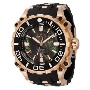 Relgio masculino Sea Spider com mostrador Abalone - 53 mm. Rosa ouro. Preto 43177