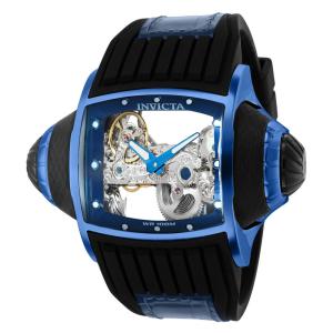 Relógio Masculino Analógio Automático 68mm, Invicta Vintage 35277, Azul e Preto