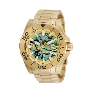 Relgio masculino Pro com mostrador Abalone - 48 mm. Ouro 36277