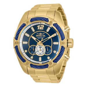 Relógio Masculino de Quartzo Bolt, Invicta 31477, Dourado e Azul
