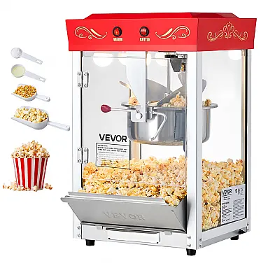 Máquina de Pipoca VEVOR Vermelha