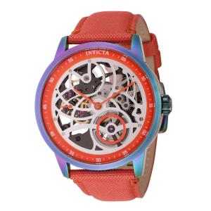 Relgio mecnico masculino Speedway - 45 mm. Laranja 44877