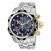 Relógio Masculino Reserve Venom com Mostrador Madrepérola Oyster, Invicta 25977, Prata