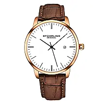 Relógio Masculino Stuhrling Rasa 3997 Quartzo 40mm, Ouro Rosa