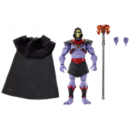 Boneco de Ação Horde Skeletor Colecionável com 30 Articulações, Capa e Troca de Mãos, Masters of the Universe