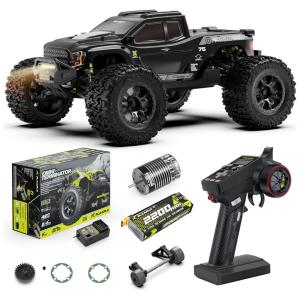 Carro RC Off Road de Alta Velocidade, Escala 1:10, Atinge 80 km/h para Adultos e Adolescentes, RIAARIO, Preto