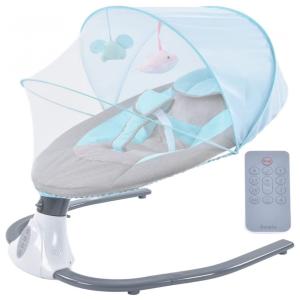 BHDK Cadeira de Balanço e Ninar Automática com 4 Velocidades e Músicas, Branco