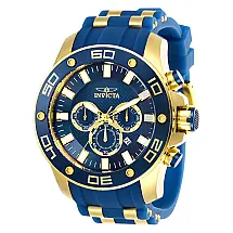 Relgio masculino Pro SCUBA - 50 mm. Ouro. Azul ZG-26087