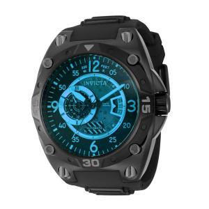 Relógio Masculino Automático Aviator, Invicta 40287, Preto e Azul