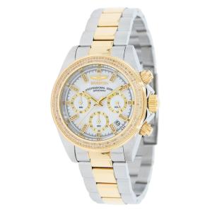 Relógio Masculino Speedway 0,92 quilates com Diamante, Invicta 38287, Prata e Dourado