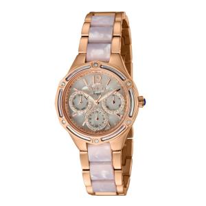 Relgio feminino anjo - 35 mm. Rosa ouro. Branco 40387