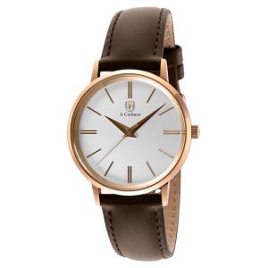 Relgio feminino de couro S. Coifman Lady - 36 mm. Marrom SC0487
