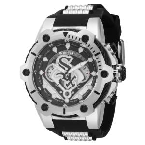 Relgio masculino MLB Chicago White Sox - 51,5 mm. Ao. Preto 43487