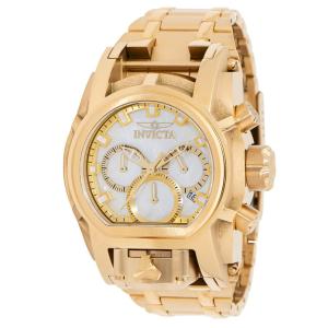 Relógio Masculino Bolt Zeus Magnum com Mostrador em Madrepérola, Invicta 40587, Dourado