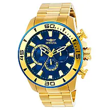 Relógio Masculino Pro Diver, Invicta 22587, Dourado e Azul