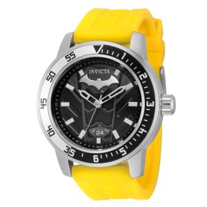 Relógio Masculino Analógico de Quartzo 45mm, Invicta DC Comics Batman 43587, Amarelo