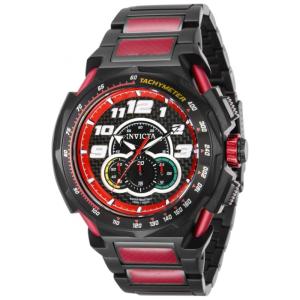 Relógio masculino Invicta S1 Rally 50,, preto, vermelho 43787