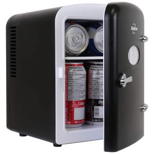 Mini Geladeira para Skincare B Retrô 4 Litros, 12V, 110v, KOOLATRON KRT04 B, Preto