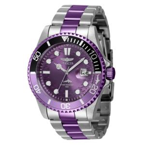 Relgio masculino profissional - 43 mm. Ao. Roxo 40887