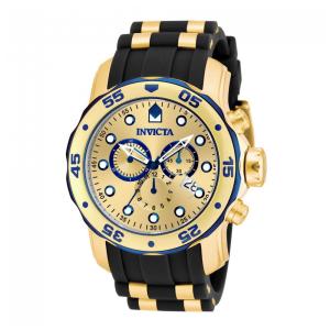 Relógio Masculino Pro Diver SCUBA, Invicta 17887, Preteo e Dourado