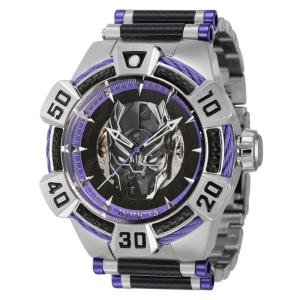 Relgio Marvel Black Panther Automtico Masculino - 52mm. Ao. Preto 40987