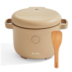 Panela Elétrica de Arroz Our Place Steam 6 Xícaras Cerâmica Antiadesiva Lógica Difusa Multiuso 380W
