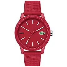 Relógio Masculino de Quartzo, com Pulseira de Silicone, LACOSTE 2010988, Vermelho